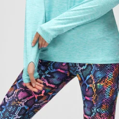 Ocean Blue Cowl Neck Hoodie