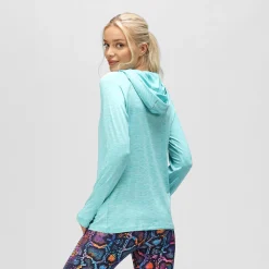 Ocean Blue Cowl Neck Hoodie