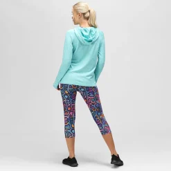 Ocean Blue Cowl Neck Hoodie