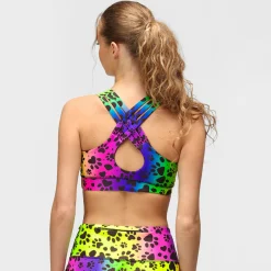 Pawfect Rainbow Cross Back Bra