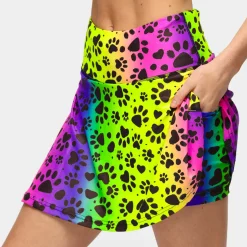 Pawfect Rainbow Skort