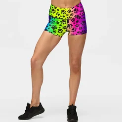 Pawfect Rainbow TikiBooty Shorts