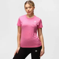 Pink Melange Diamond Ladies Technical T-Shirt