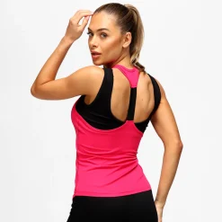Pink Performance Strap Back Vest