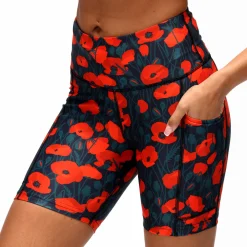 Poppy Field Running Shorts
