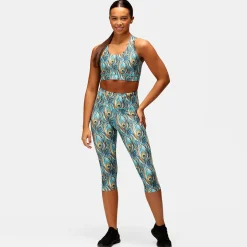 Pretty In Peacock Capri