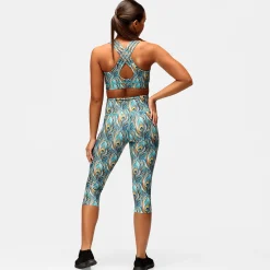 Pretty In Peacock Capri