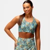 Pretty In Peacock Cross Back Bra