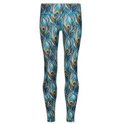 Pretty In Peacock Kids Leggings