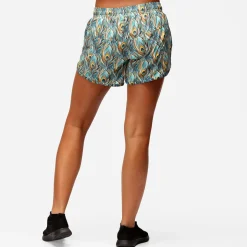 Pretty In Peacock Loose Fit Workout Shorts