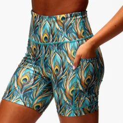 Pretty In Peacock Running Shorts