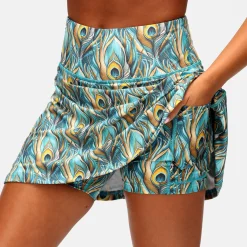 Pretty In Peacock Skort