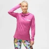 Raspberry Cowl Neck Hoodie