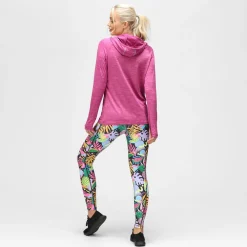 Raspberry Cowl Neck Hoodie