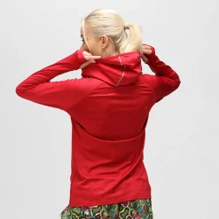 Red Cowl Neck Hoodie