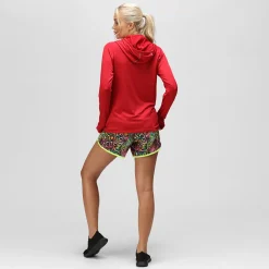 Red Cowl Neck Hoodie