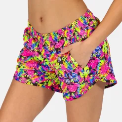 Summer Palm Loose Fit Workout Shorts