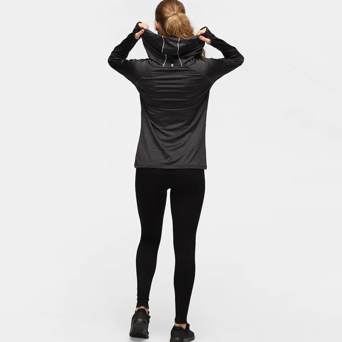 TKB Black Slate Cowl Neck Hoodie