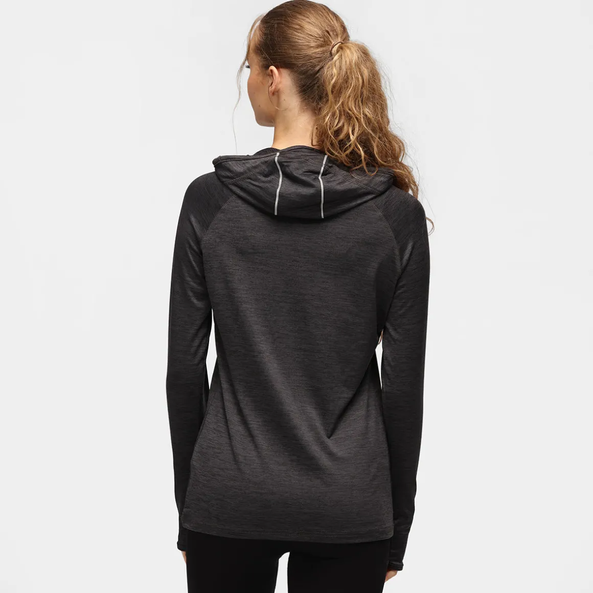 TKB Black Slate Cowl Neck Hoodie
