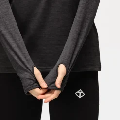 TKB Black Slate Cowl Neck Hoodie