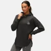 TKB Charcoal Curved Hem Hoodie