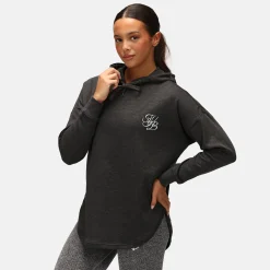 TKB Charcoal Curved Hem Hoodie