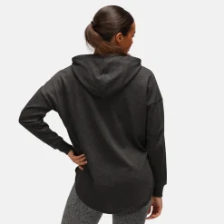 TKB Charcoal Curved Hem Hoodie