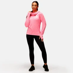 TKB Electric Pink Cowl Neck Hoodie
