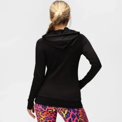 TKB Ladies Jet Black Zipped Hoodie