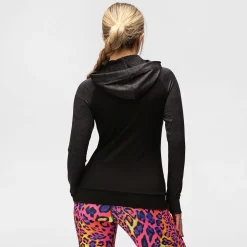 TKB Ladies Slate Melange Zipped Hoodie