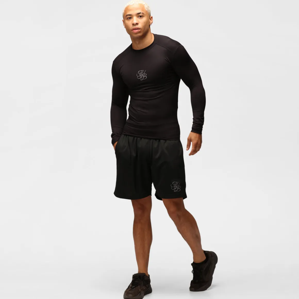 TKB Man Black Training Shorts