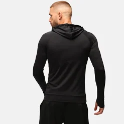 TKB Man Jet Black Zipped Hoodie