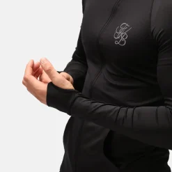 TKB Man Jet Black Zipped Hoodie