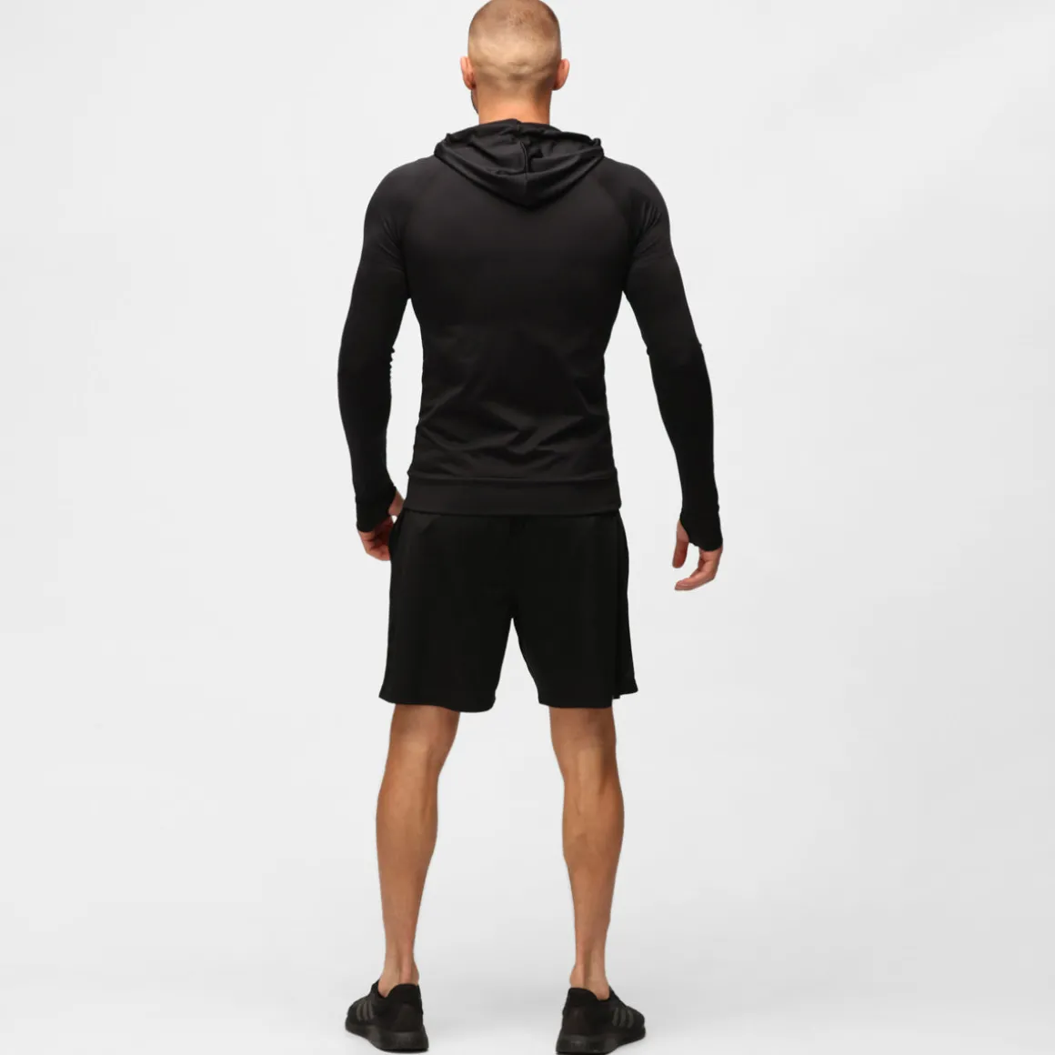 TKB Man Jet Black Zipped Hoodie