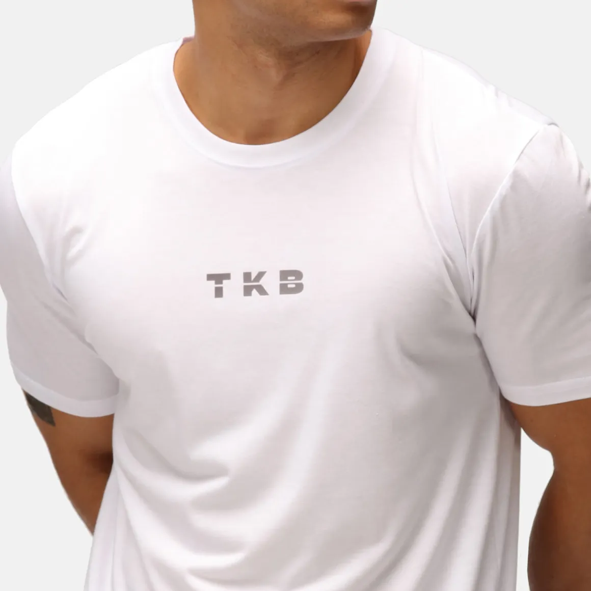 TKB Man White Tri Blend T-Shirt