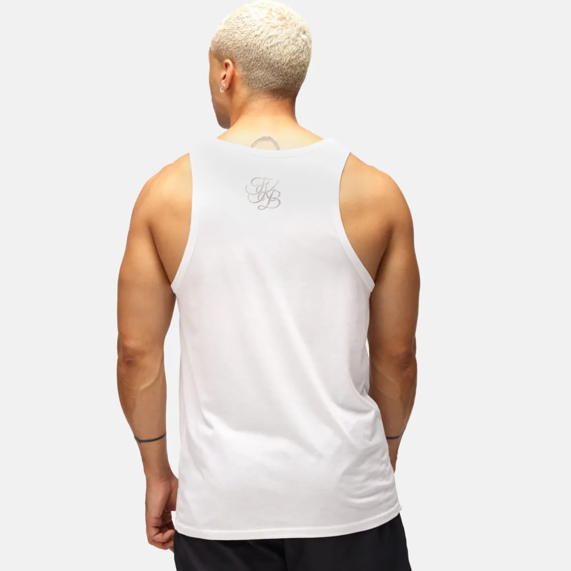 TKB Man White Tri Blend Vest