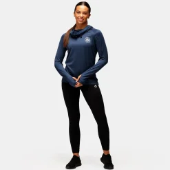 TKB Navy Cowl Neck Hoodie