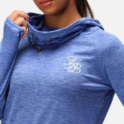 TKB Sky Blue Cowl Neck Hoodie