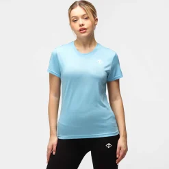 Turquoise Melange Diamond Ladies Technical T-Shirt