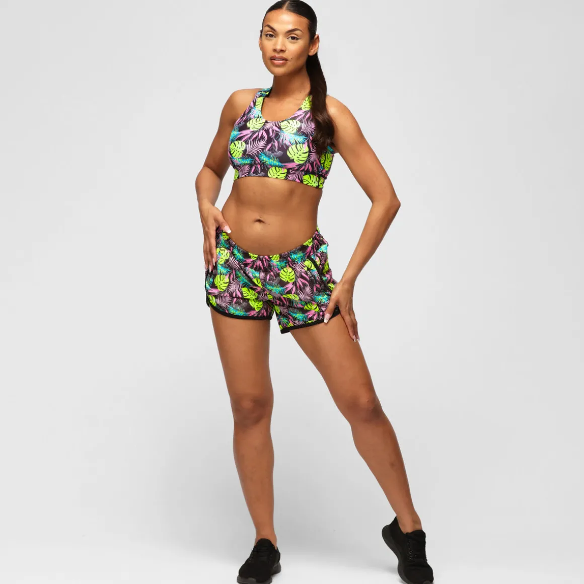 Twilight Palm Loose Fit Workout Shorts