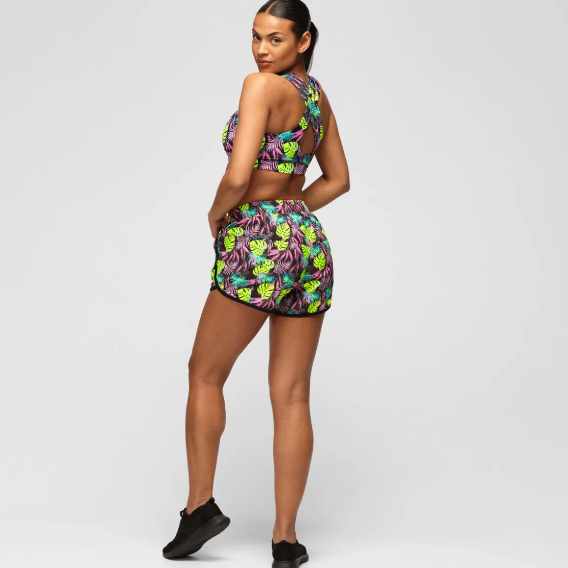 Twilight Palm Loose Fit Workout Shorts