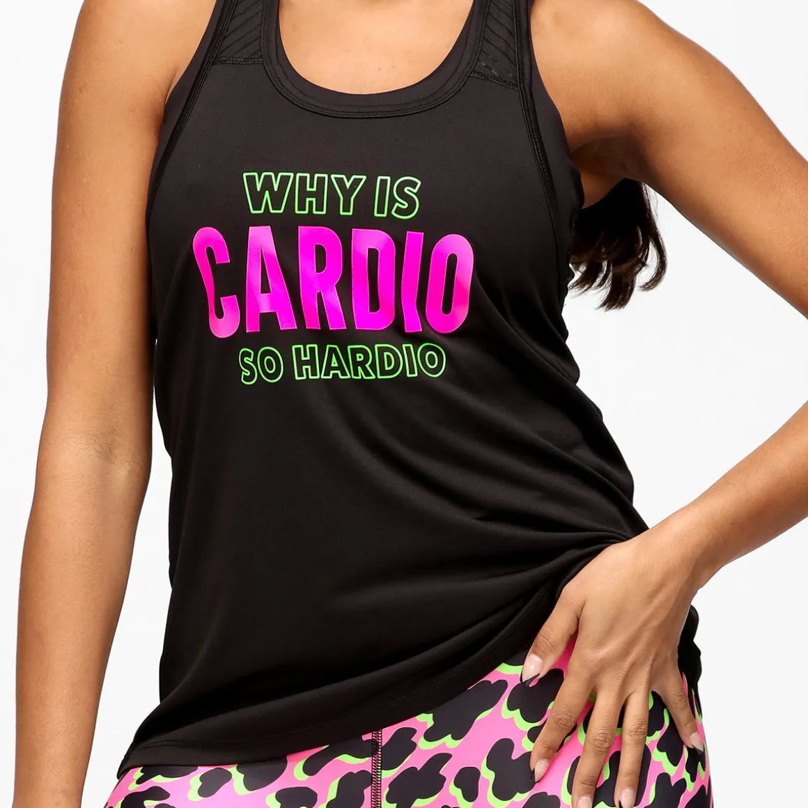 Why is Cardio So Hardio Mesh Racerback Vest