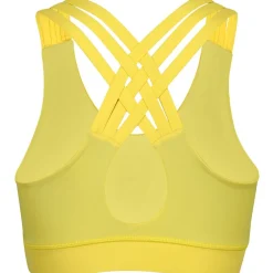 Yellow Cross Back Bra